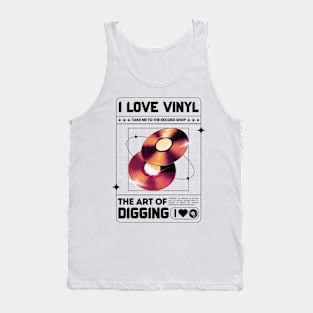 VINYL  - The Art Of Digging (Black) Tank Top